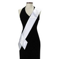 White Pageant Sash